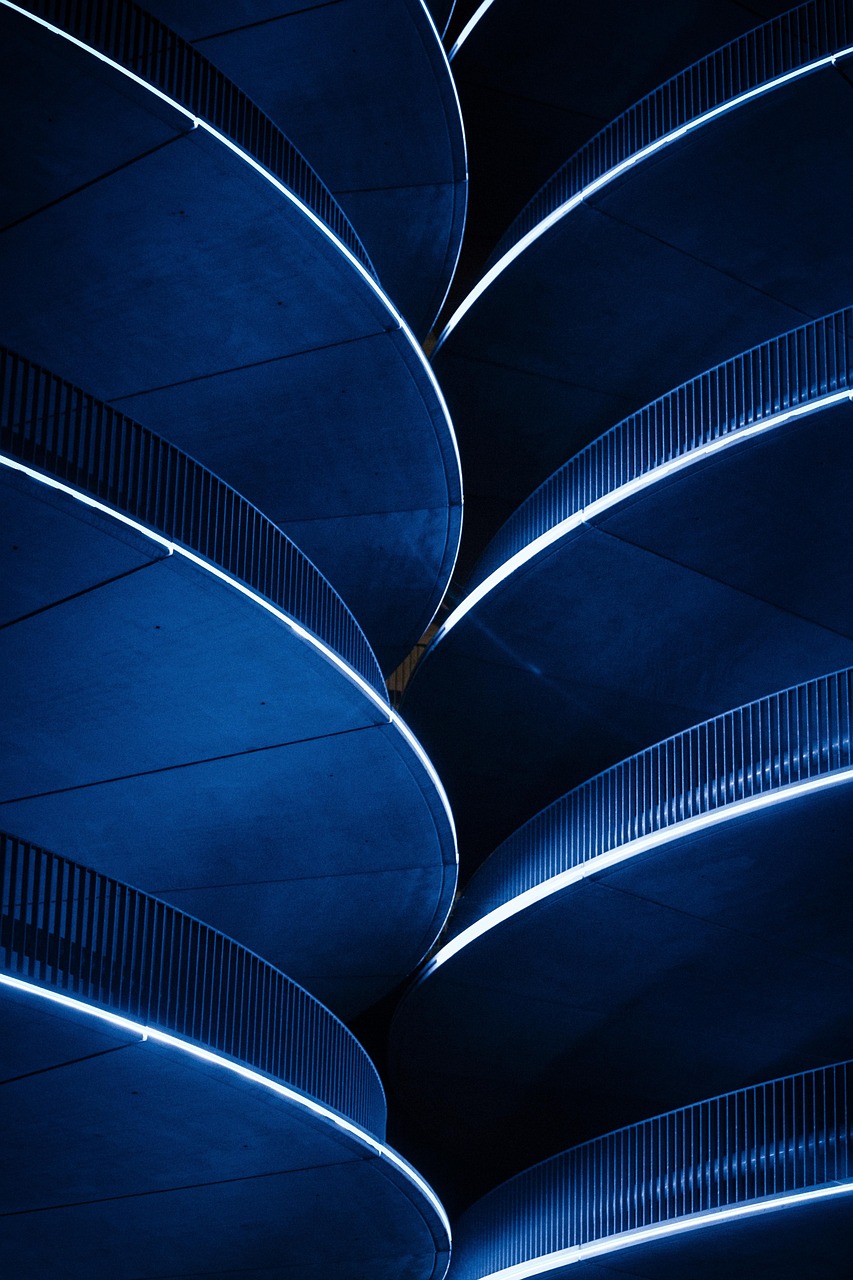 abstract blue geometric pattern